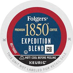 Folgers 1850 Expedition Blend Medium Roast Coffee, 60 Keurig K-Cup Pods