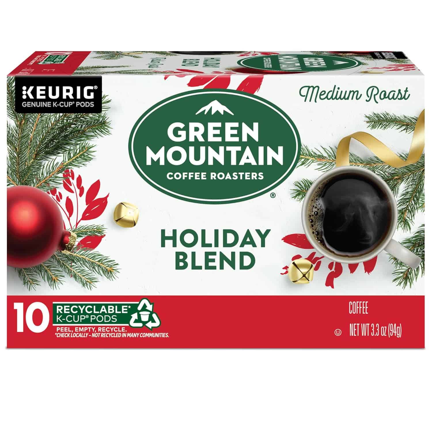 Green Mountain Coffee Roasters, Holiday Blend Coffee, Keurig Single Serve K-Cup Pods, 60 count
