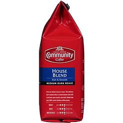 Community Coffee House Blend 72 Ounces, Medium Dark Roast Ground Coffee, 12 Ounce Bag (Pack of 6)
