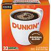 Dunkin' Original Blend Medium Roast Coffee, 128 Keurig K-Cup Pods