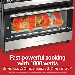 Hamilton Beach Digital Toaster Oven Air Fryer Combo, Black & Stainless Steel