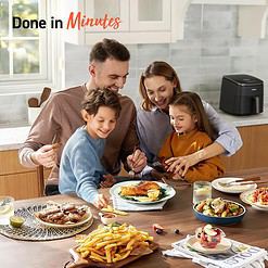 COSORI Air Fryer 9-in-1, Compact & Large 6-Qt, Fast Turbo Modes, 90-450°F Evenly Results with Precise Temperature Control, Grey