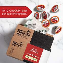 San Francisco Bay Compostable Coffee Pods - Fog Chaser (80 Ct) K Cup Compatible including Keurig 2.0, Medium Dark Roast