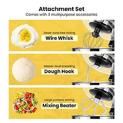 VIVOHOME Stand Mixer, 660W 10 Speed 6 Quart Tilt-Head Kitchen Electric Food Mixer, Black