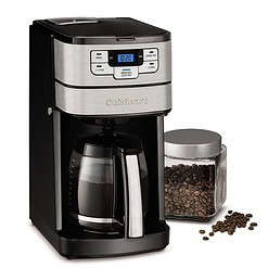 Cuisinart DGB-400 Automatic Grind and Brew 12-Cup Coffeemaker with 1-4 Cup Setting and Auto-Shutoff, Black/Stainless Steel