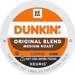 Dunkin' Original Blend Medium Roast Coffee, 128 Keurig K-Cup Pods