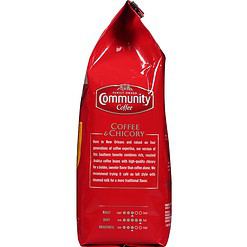 Community Coffee Coffee and Chicory Blend Coffee, Medium Dark Roast Ground Coffee, 32 Ounce Bag (Pack of 4)