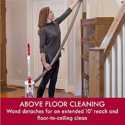 Kenmore DU2015 Bagless Upright Vacuum Lightweight Carpet Cleaner with 10’Hose, HEPA Filter, 4 Cleaning Tools for Pet Hair, Hardwood Floor, 2L, Red