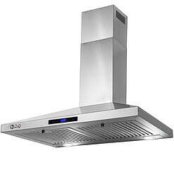 AKDY 30 in. Wall Mount Range Hood, 3-Speed Fan and LED Lights in Stainless Steel