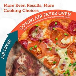 COSORI Smart 11-in-1 Air Fryer Toaster Oven Combo, Airfryer Convection Oven Countertop, 26QT, Black, Stainless Steel