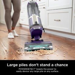 Shark - PowerDetect Upright Vacuum with DuoClean Detect Technology, Self-Cleaning Brushroll, and XL Dustcup - Eggplant
