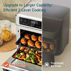 COSORI 11-in-1 Air Fryer Oven, 13Qt Small Footprint Airfryer combo with Rotisserie, Toast, Bake, Roast