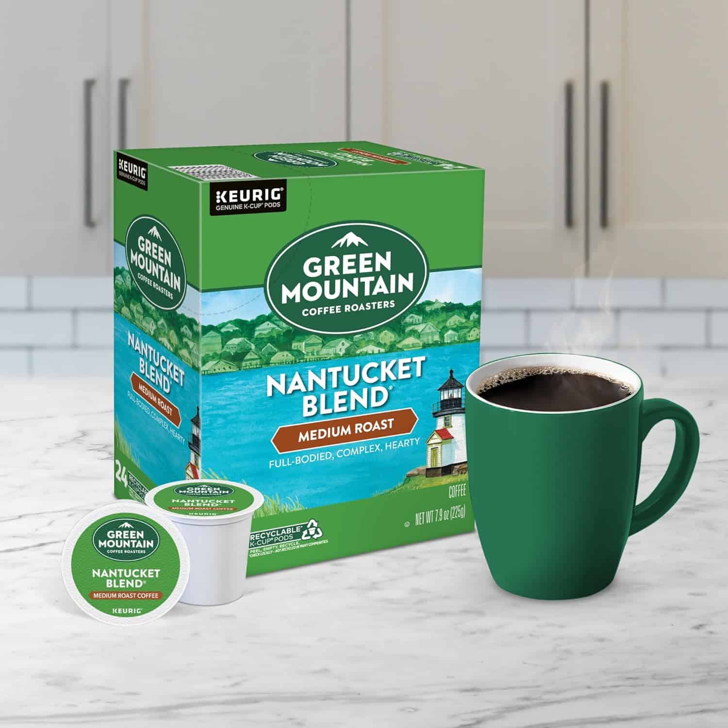Green Mountain Coffee Roasters Nantucket Blend Keurig Single-Serve K-Cup Pods, Medium Roast Coffee, 96 Count