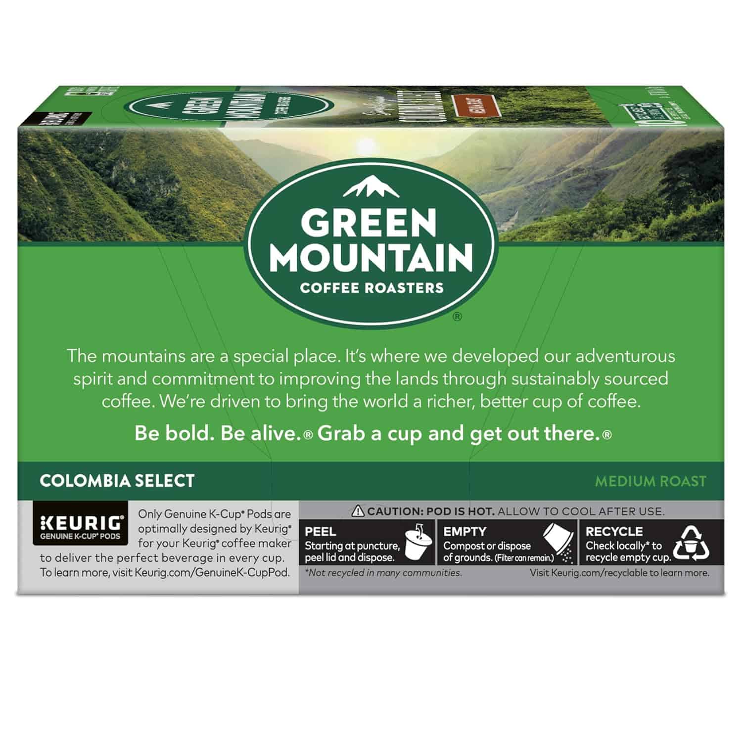 Green Mountain Coffee Roasters Colombia Select, Keurig Single Serve K-Cup Pods, Medium Roast Coffee, 60 Count, (6 Packs of 10)