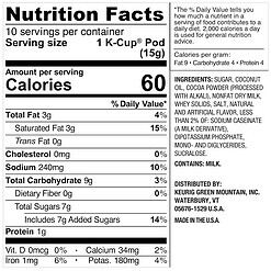 Swiss Miss Peppermint Hot Cocoa, Keurig Single-Serve K-Cup Pods, 60 Count (6 Packs of 10)