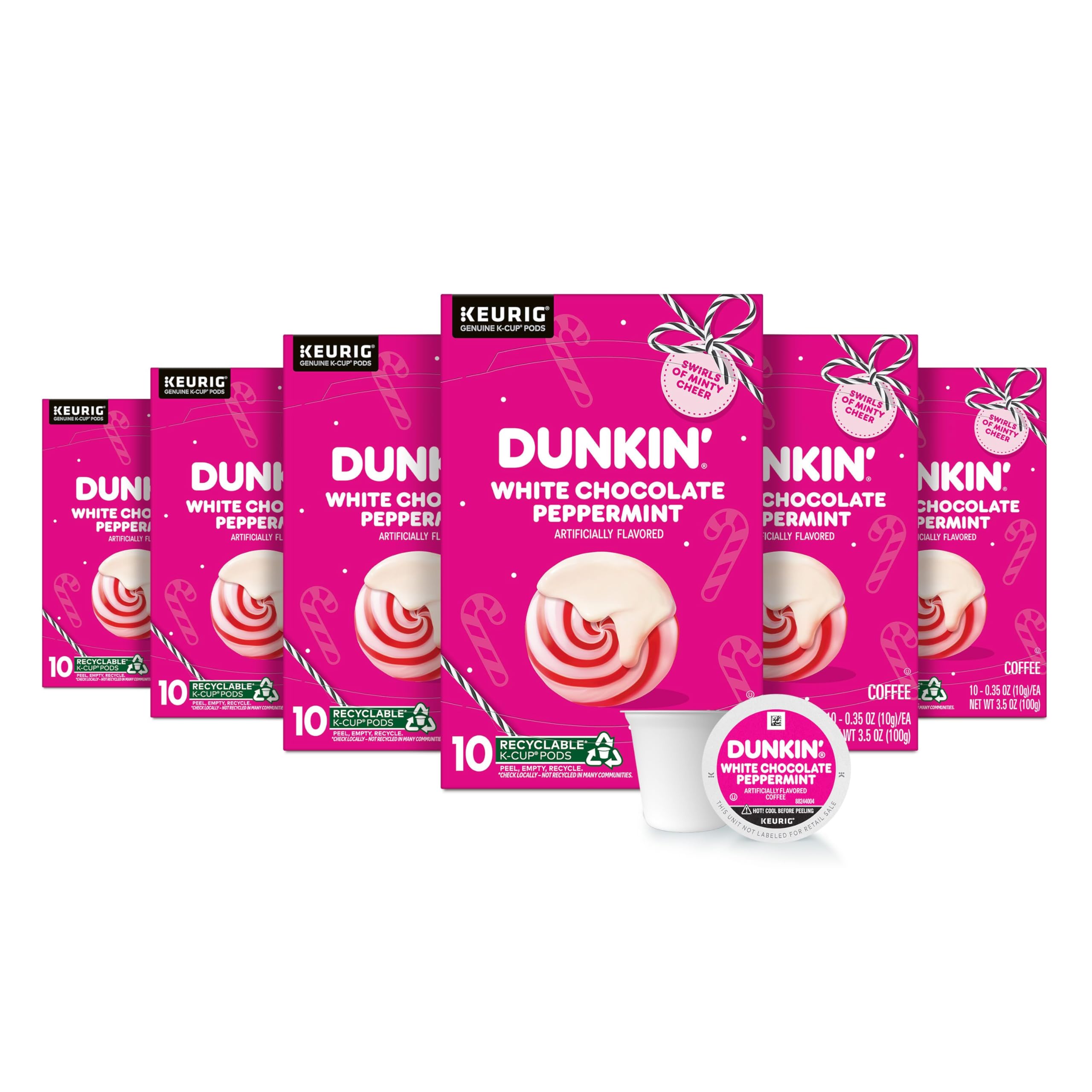 Dunkin’ Polar Peppermint Flavored Coffee, 60 Keurig K-Cup Pods