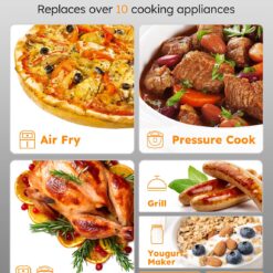 Nuwave Duet Air Fryer, Electric Pressure Cooker & Grill Combo