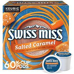 Swiss Miss Salted Caramel Hot Cocoa, Keurig Single Serve K-Cup Pods, 10 Count (Packs of 6)