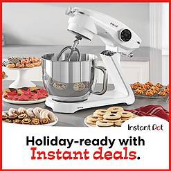 Instant Pot Instant Stand Mixer Pro, 600W 10-Speed Electric Mixer with Digital Interface,7.4-Qt Stainless Steel Bowl, Pearl