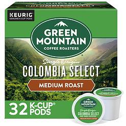 Green Mountain Coffee Roasters Colombia Select Coffee, Keurig Single-Serve K-Cup pods, Medium Roast, 32 Count