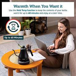 COSORI Electric Gooseneck Kettle Smart Bluetooth with Variable Temperature Control, Matte Black