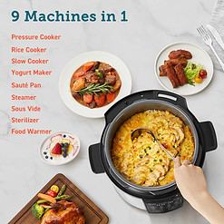 COSORI Electric Pressure Cooker 6 qt, 9-in-1 Instant Multi Cooker with Safer Venting Design, 1100W, Stainless Steel