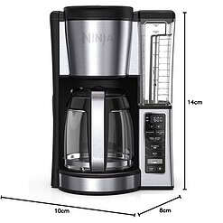 Ninja 12-Cup Programmable Coffee Brewer, 2 Brew Styles, Adjustable Warm Plate, 60oz Water Reservoir, Delay Brew - Black/Stainless Steel