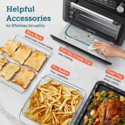 COSORI Smart 11-in-1 Air Fryer Toaster Oven Combo, Airfryer Convection Oven Countertop, 26QT, Black, Stainless Steel