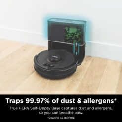 Shark AV2501S AI Ultra Robot Vacuum, with Matrix Clean, Home Mapping, Wifi, Dark Grey