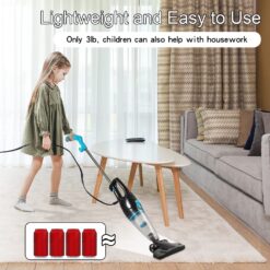 Intercleaner Corded Vacuum Cleaner, 15KPa Powerful Suction with 400W Motor, 12 in 1 Lightweight Bagless Stick Vac