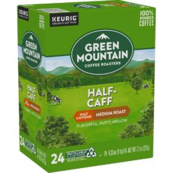 Green Mountain Coffee Roasters Half Caff Coffee, Keurig Single-Serve K-Cup pods, Medium Roast, 96 Count