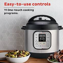 Instant Pot Duo 7-in-1 Mini Electric Pressure Cooker, Slow Rice Cooker, Stainless Steel, 3 Quart