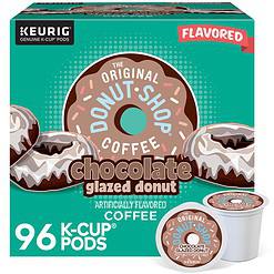 The Original Donut Shop Coffee Chocolate Glazed Donut Keurig Single-Serve K-Cup Pods, Medium Roast Coffee, 96 Count