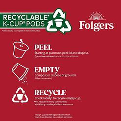 Folgers Mardi Gras Blend Medium-Dark Roast Coffee, 72 Keurig K-Cup Pods