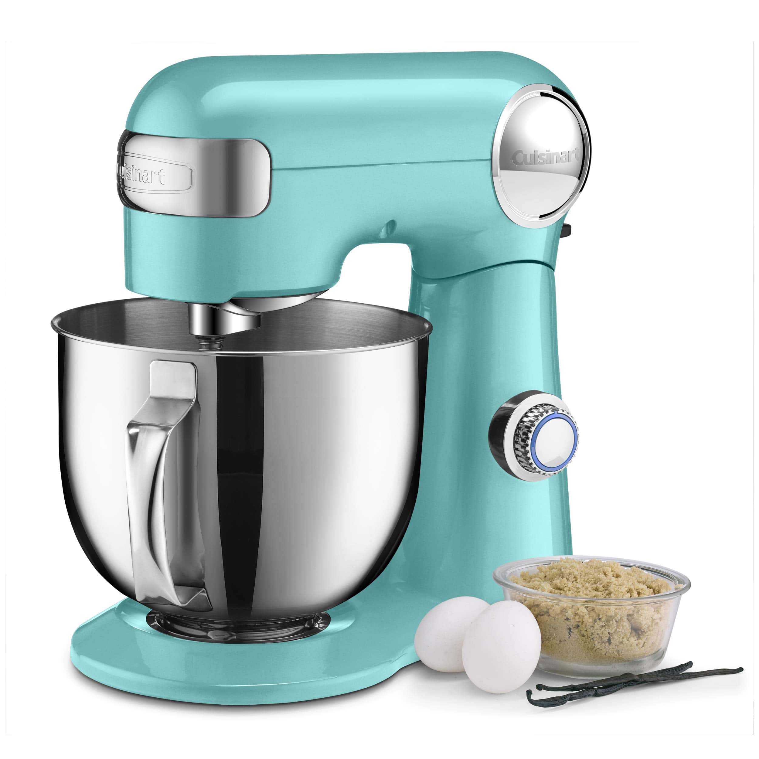 Cuisinart Stand Mixer, 12 Speed, 5.5 Quart Stainless Steel Bowl, Periwinkle Blue, SM-50BL