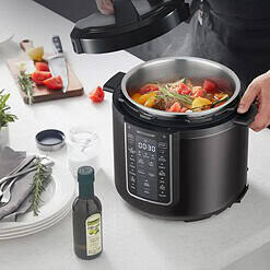 Midea 12-in-1 Electric Pressure Cooker, 6 Quarts, 12 Presets, Multi-Functional Programmable Slow Cooker, Stainless Steel