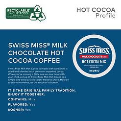 Swiss Miss Milk Chocolate Hot Cocoa, Keurig Single-Serve K-Cup Pods, 88 Count (4 Packs of 22)