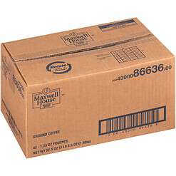 Maxwell House Master Blend Medium Roast Ground Coffee (1.25 oz Bags, Pack of 42)
