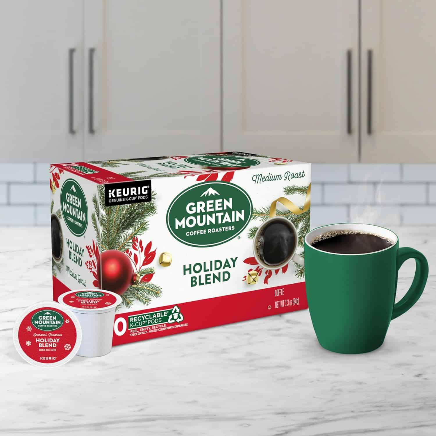 Green Mountain Coffee Roasters, Holiday Blend Coffee, Keurig Single Serve K-Cup Pods, 60 count