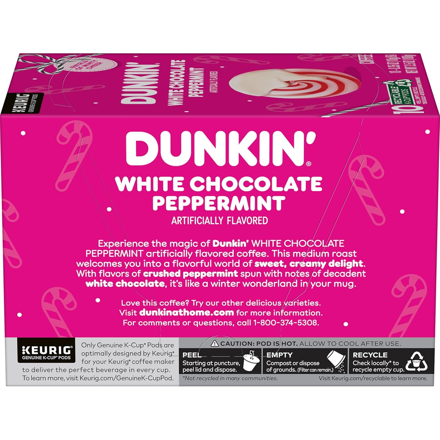 Dunkin’ Polar Peppermint Flavored Coffee, 60 Keurig K-Cup Pods - Image 9