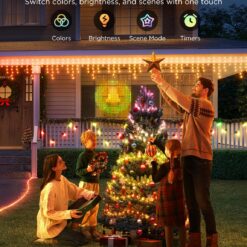 Govee Christmas Lights 66ft, Smart RGBIC Christmas String Lights App-Controlled