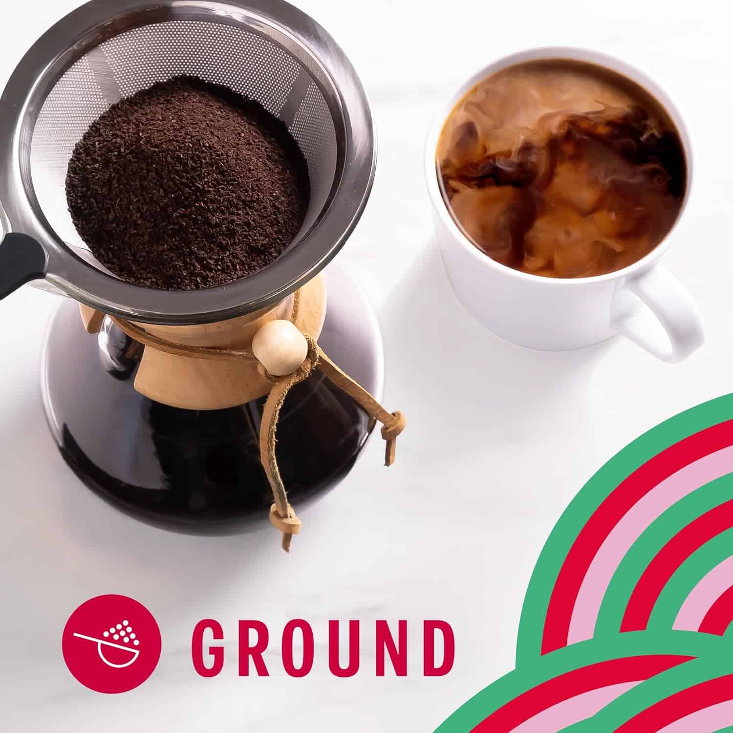 Starbucks Ground Coffee, Peppermint Mocha Naturally Flavored Coffee, Limited Edition Holiday Coffee, 6 Bags (11 Oz Each)