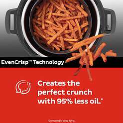 Instant Pot Duo Crisp 9-in-1 Electric Pressure Cooker and Air Fryer Combo with Stainless Steel Pot