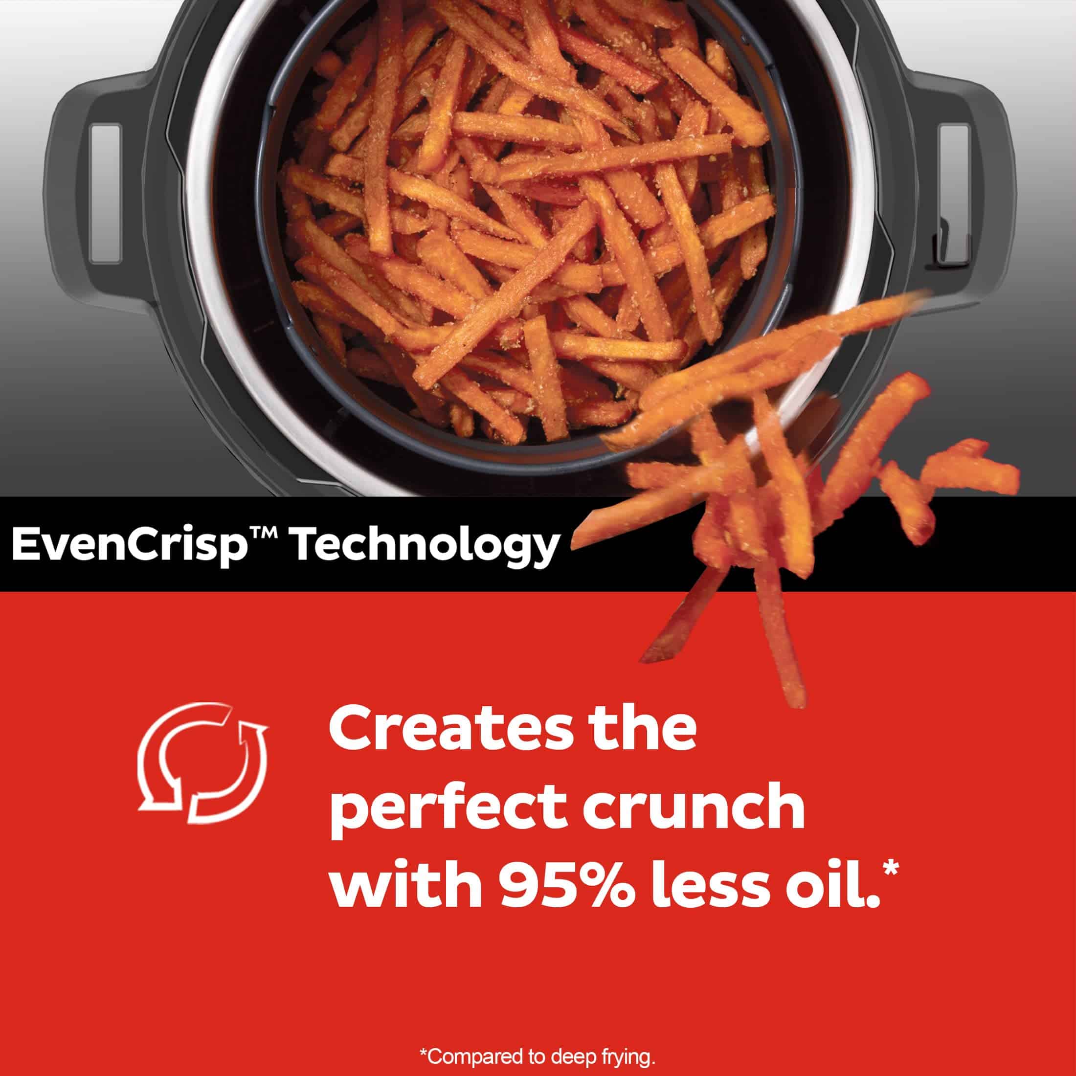 Instant Pot Duo Crisp 9-in-1 Electric Pressure Cooker and Air Fryer Combo with Stainless Steel Pot
