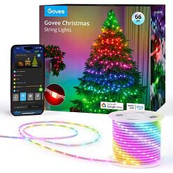 Govee Christmas Lights 66ft, Smart RGBIC Christmas String Lights App-Controlled