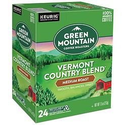 Green Mountain Coffee Roasters Vermont Country Blend Keurig Single-Serve K-Cup Pods, Medium Roast Coffee, 96 Count (4 Packs of 24)