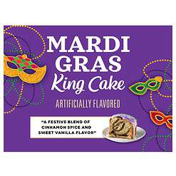 Community Coffee Mardi Gras King Cake Flavored 72 Ounce, Medium Roast Ground Coffee, 12 Ounce (Pack of 6)