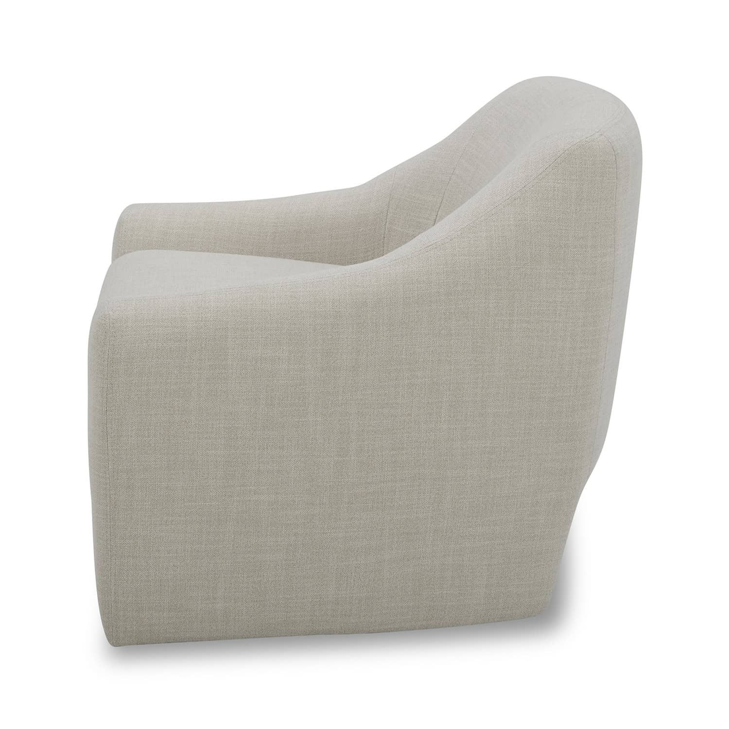 Better Homes & Gardens Emerson Curvy Accent Chair, Cream Linen