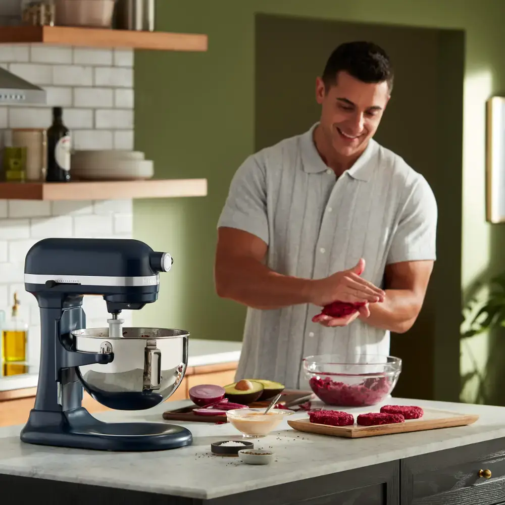 KitchenAid - 5.5 Quart Bowl-Lift Stand Mixer - Ink Blue