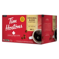 Tim Hortons Original Blend Medium Roast K-Cup Coffee Pods for Keurig Brewers, 72 Ct
